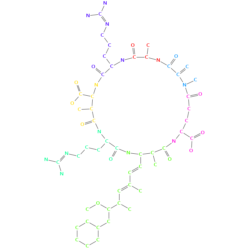 microcystin RR chemical structure Chemical structure