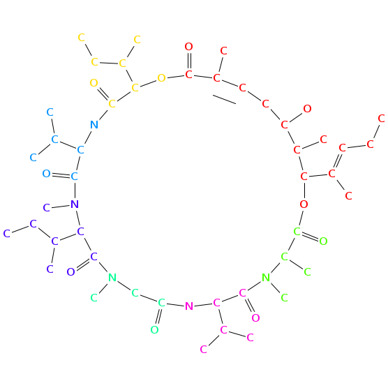 aurilide B chemical structure Chemical structure