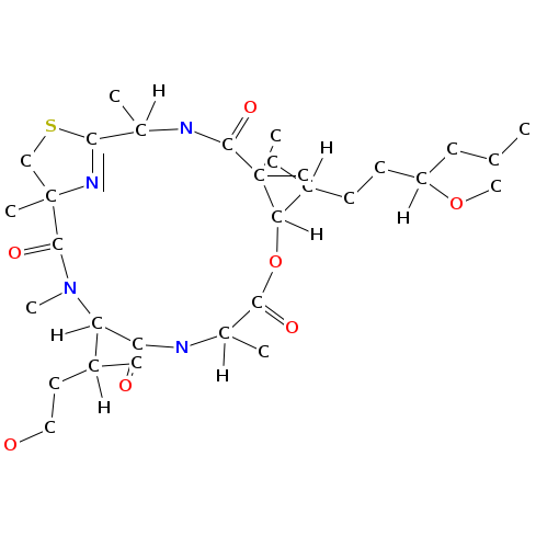 halipeptin A chemical structure Chemical structure