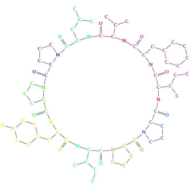 phakellistatin 8 chemical structure Chemical structure