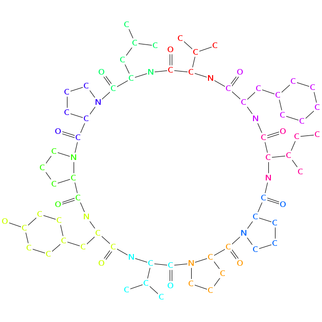 phakellistatin 9 chemical structure Chemical structure