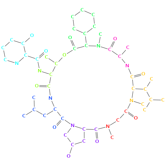 viridogrisein chemical structure Chemical structure