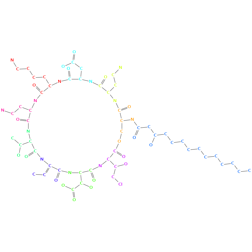 pseudomycin B chemical structure Chemical structure