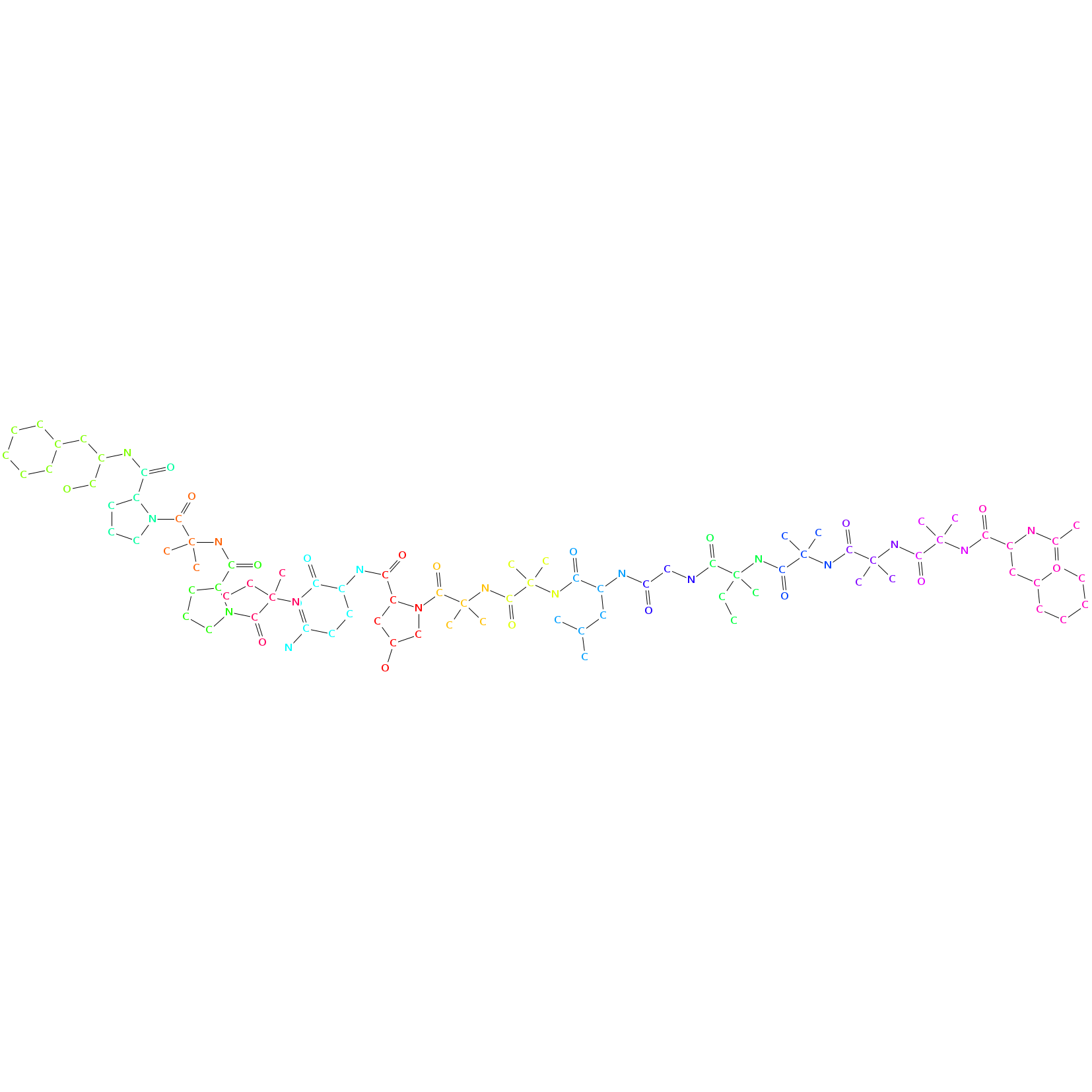 antiamoebin II chemical structure Chemical structure