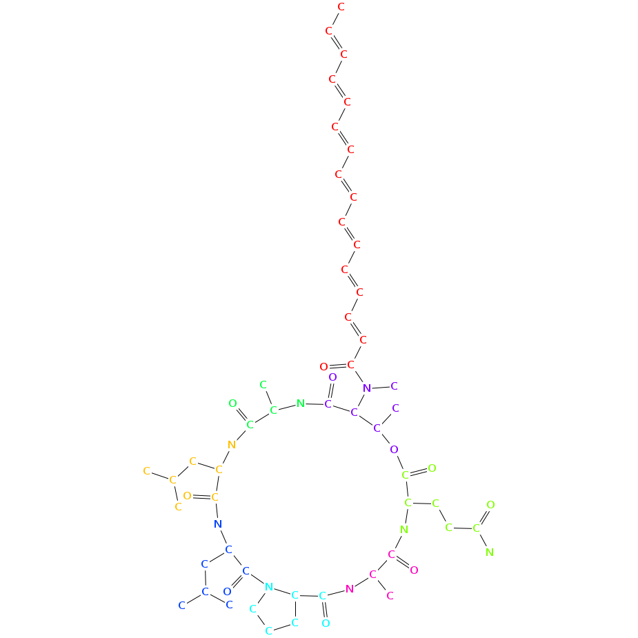 Myxochromide B chemical structure Chemical structure