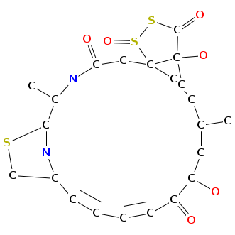 Leinamycin chemical structure Chemical structure